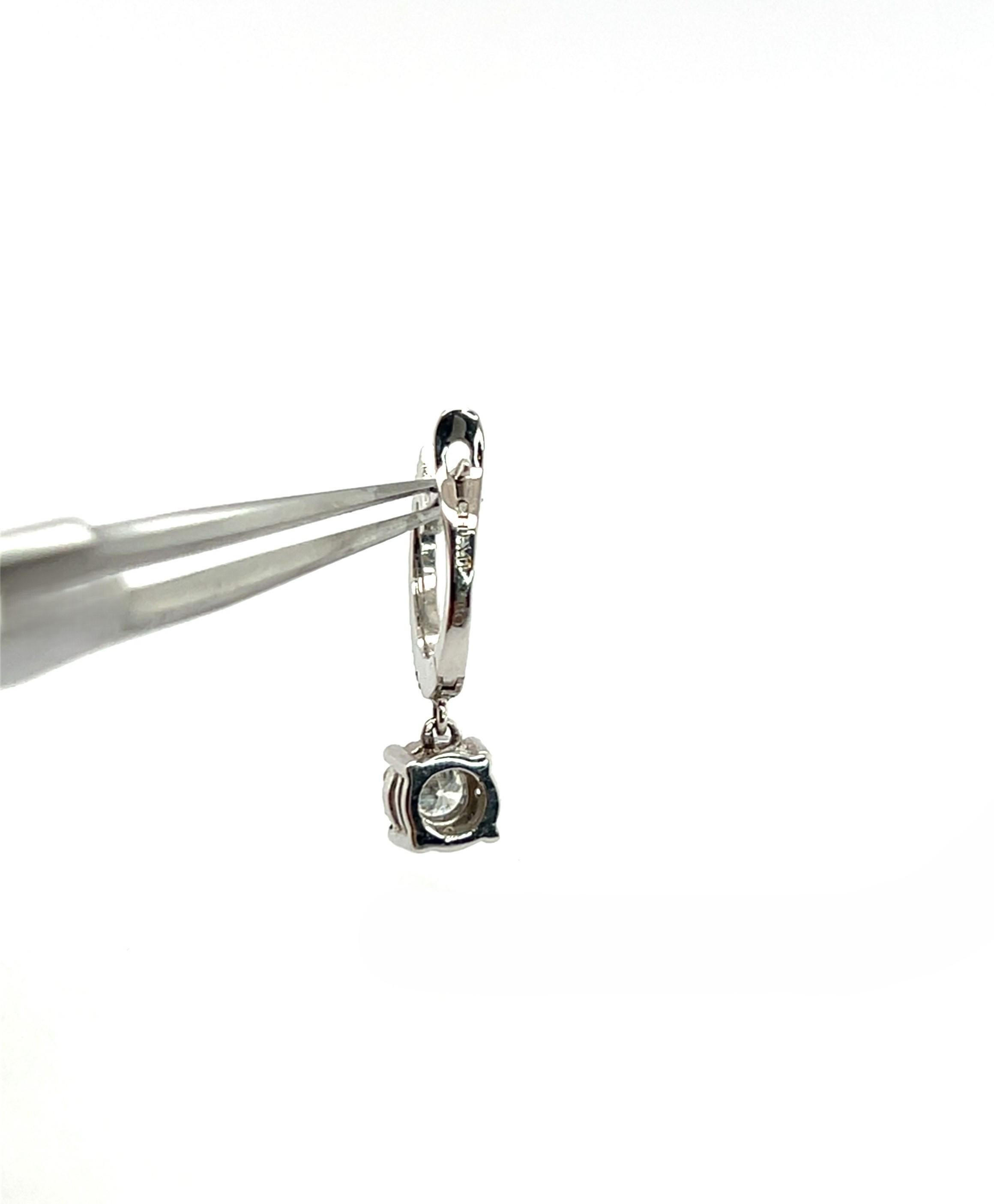 Orecchini a goccia con diamanti in oro bianco 18K In condizioni Nuovo in vendita a Vannes, FR