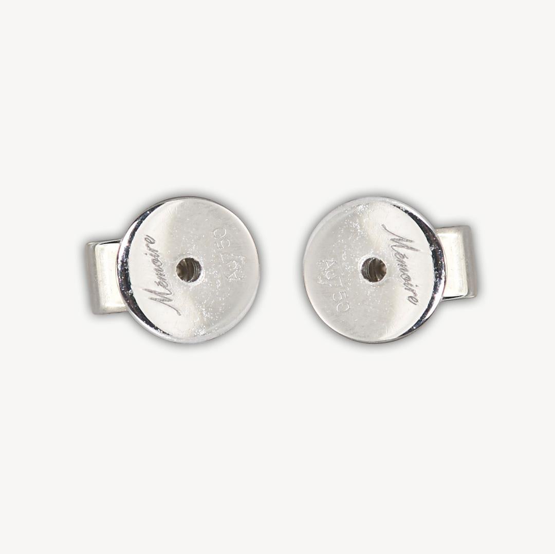 18K White Gold Diamond Earrings 0.50 ct 2