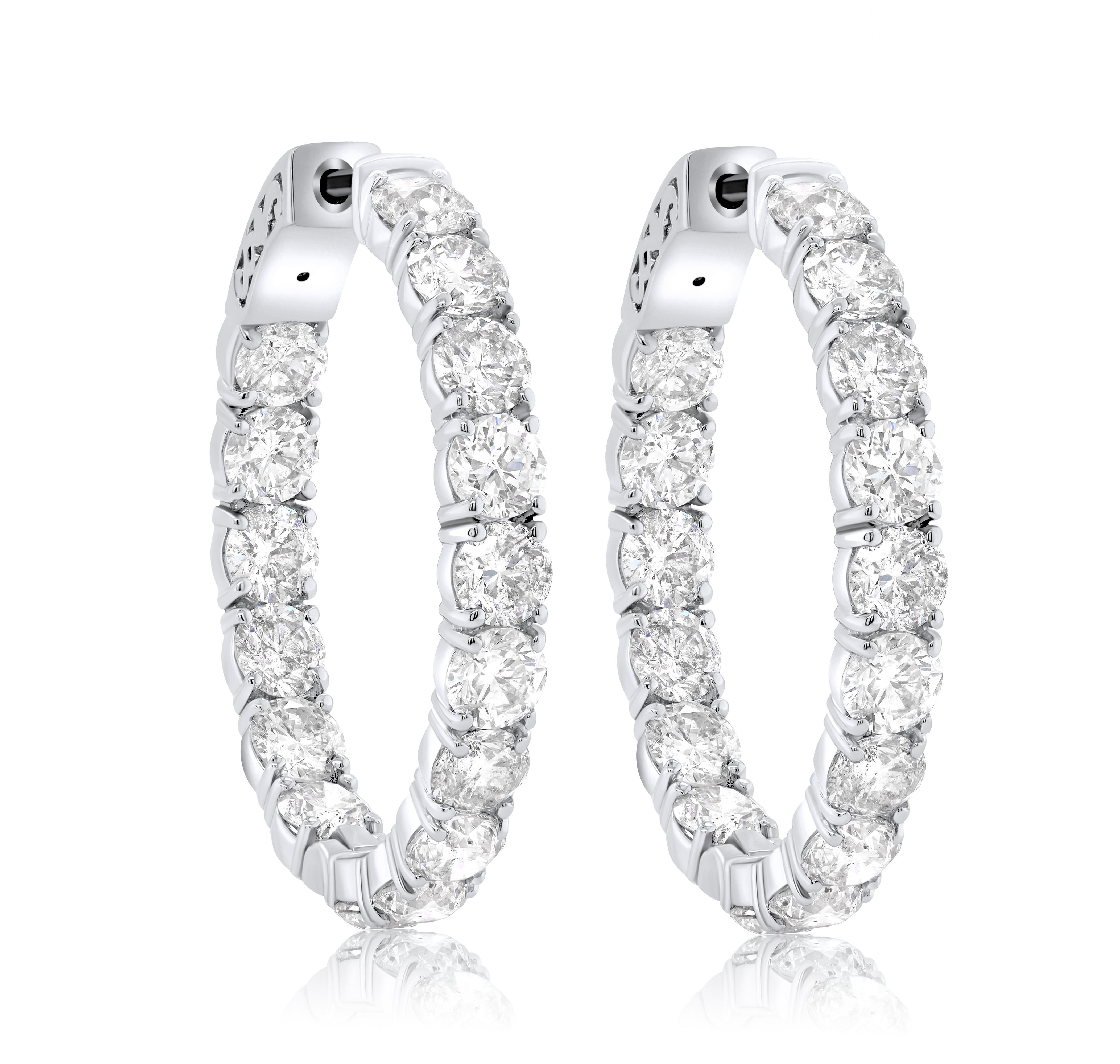 18K White Gold Diamond Earrings featuring 10.00 Carat T.W. of Natural Diamonds

Underline your look with this sharp 18K White Gold Diamond Earrings. High quality Diamonds. This Earrings will underline your exquisite look for any occasion.

. is a
