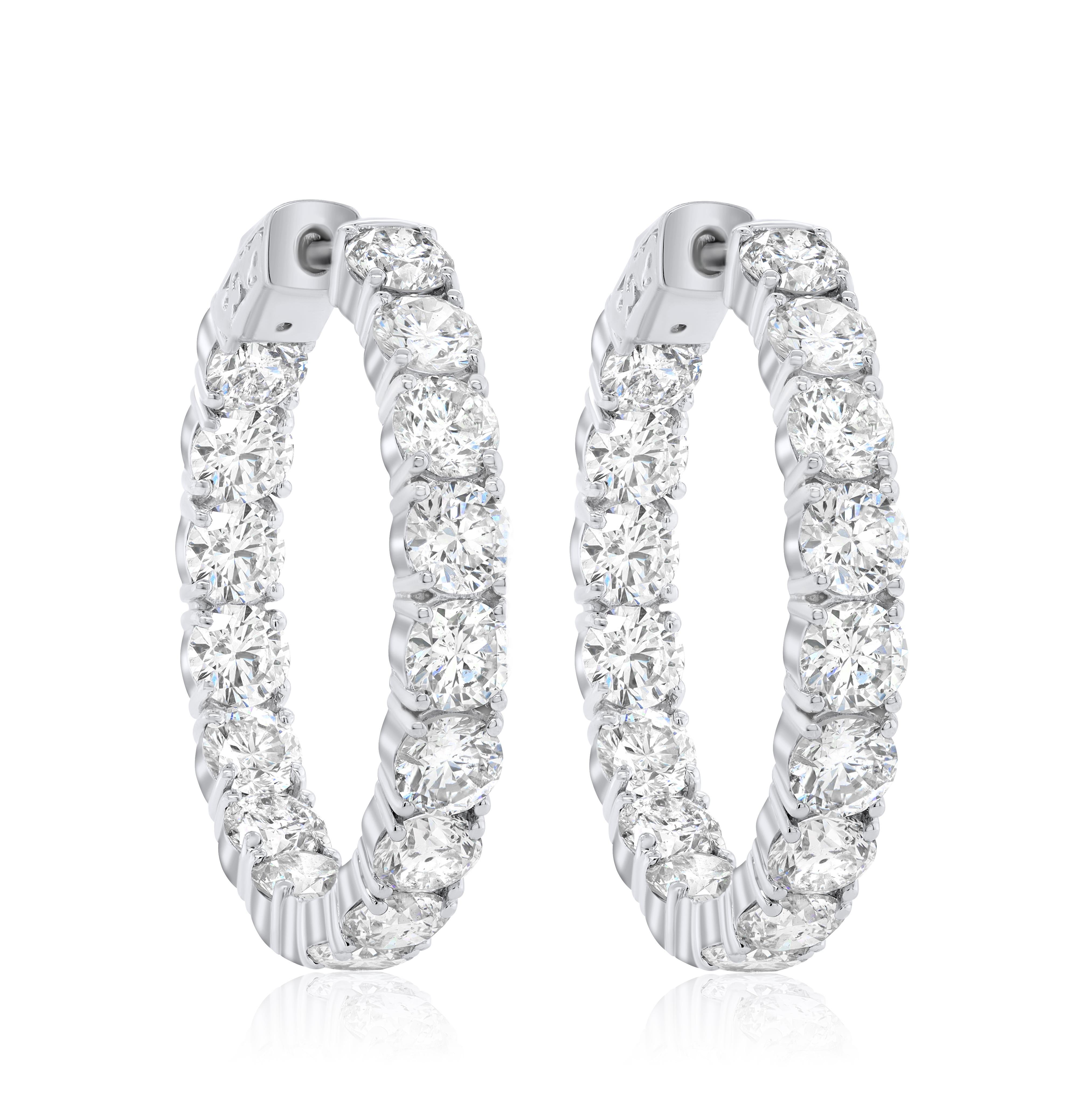 Orecchini di diamanti in oro bianco 18 carati con 11,80 carati di peso naturale

Sottolinea il tuo look con questi orecchini di diamanti in oro bianco 18K. Diamanti di alta qualità. Questi orecchini sottolineeranno il tuo look raffinato in ogni