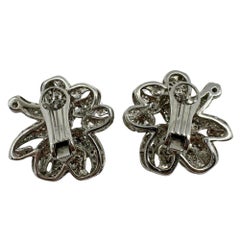18K White Gold Diamond Earrings