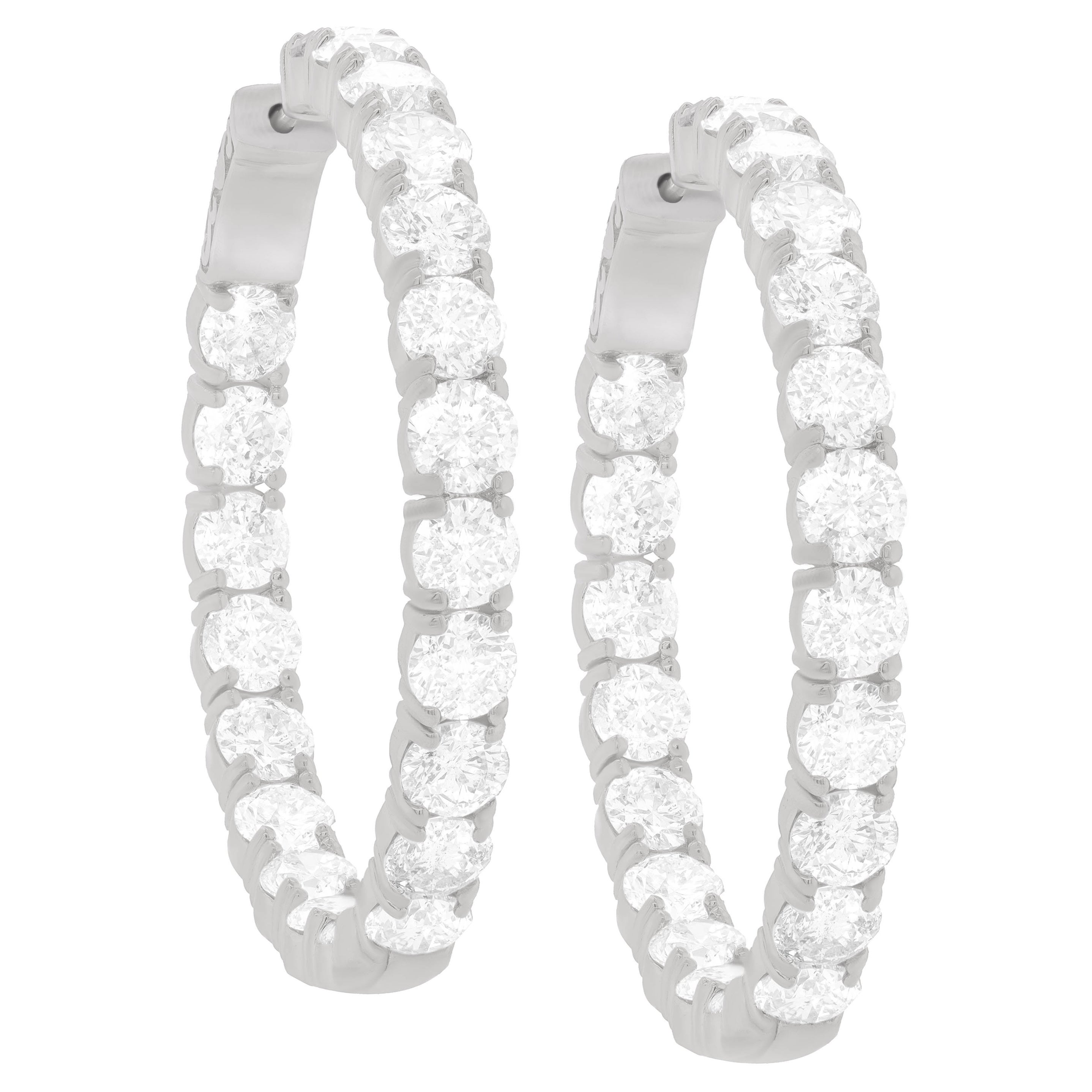 18K Weißgold Diamant-Ohrringe