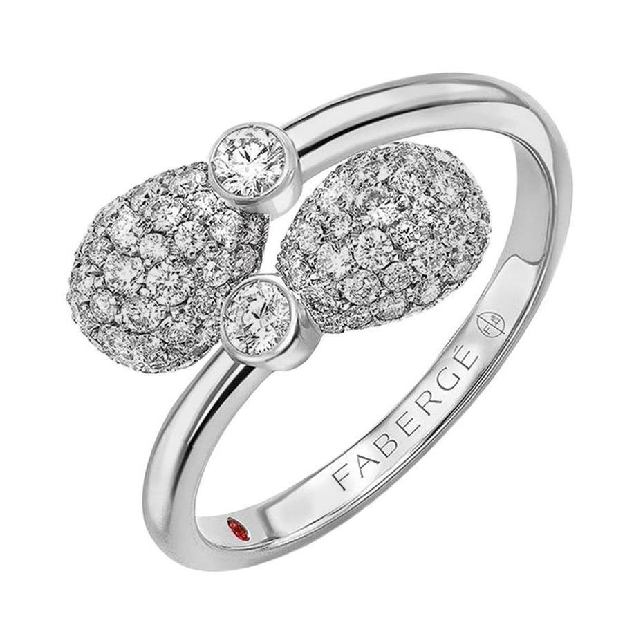 Diamond Encrusted Egg Ring For Sale at 1stDibs