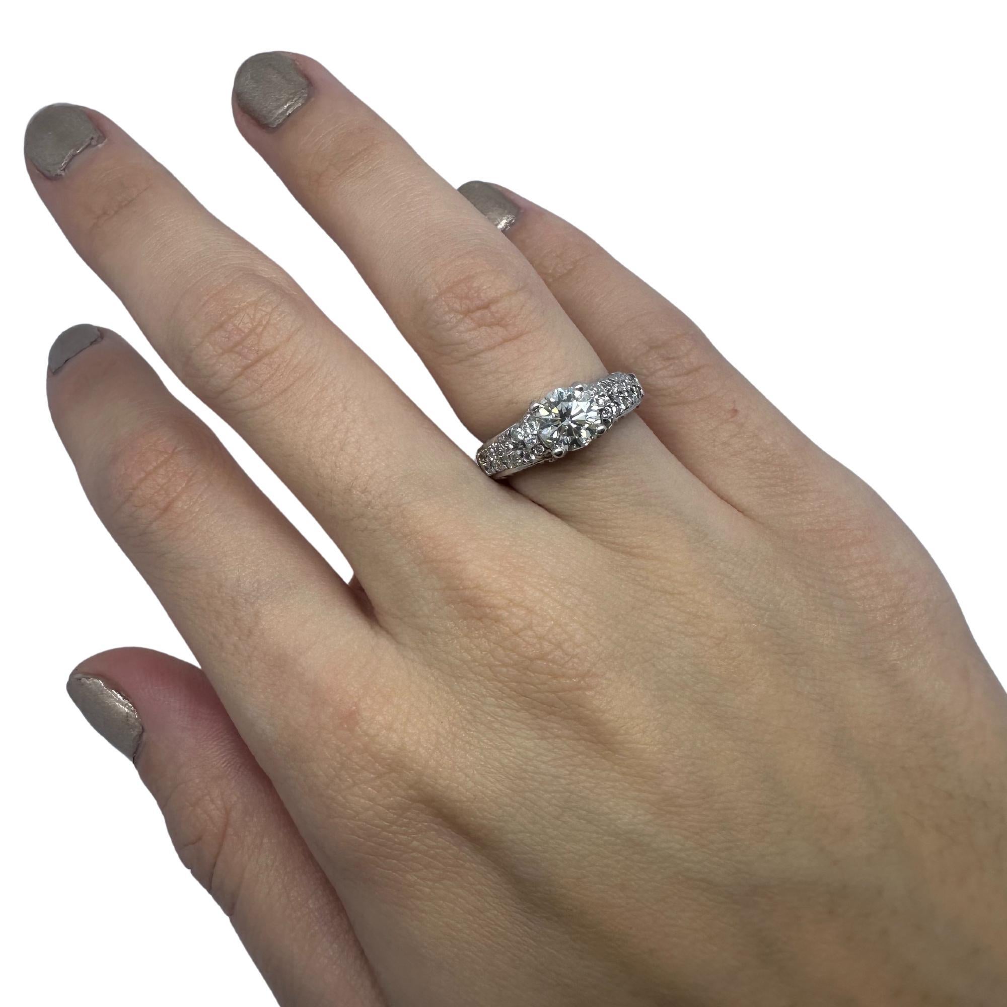 18K White Gold Diamond Engagement Ring
Condition: In good condition with some minor surface wear consistent with age.
Ring Size: 4.75
Markings: 
