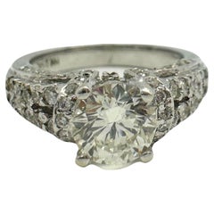18K Weißgold Diamant Verlobungsring