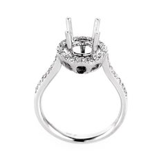 18 Karat White Gold Diamond Engagement Ring Mounting KOS89531RMBZ