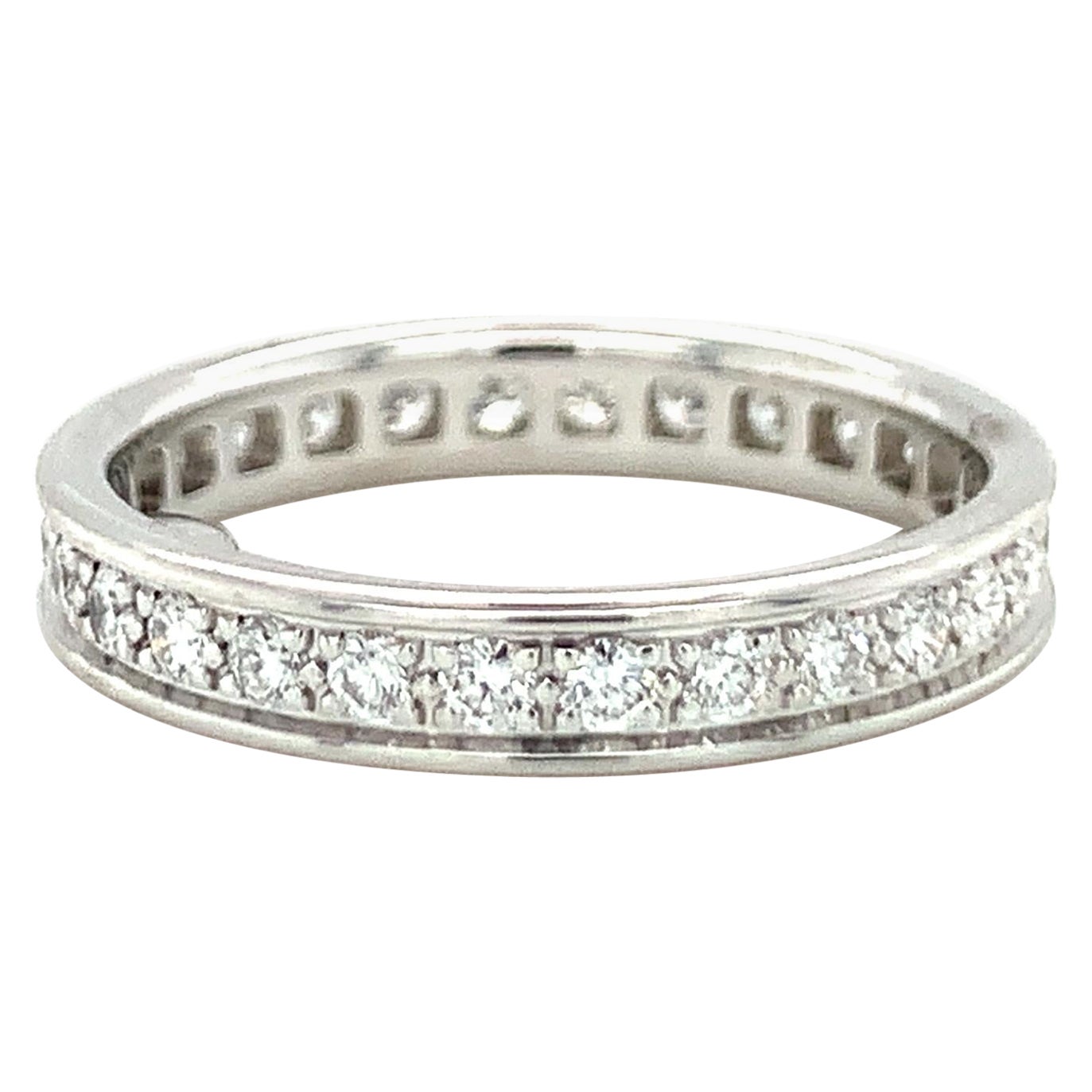Fascia per l'eternità con diamanti in oro bianco 18 carati di Cartier