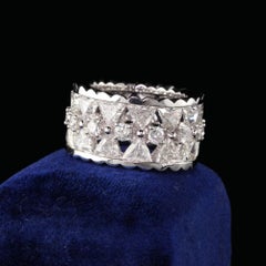 18 Karat White Gold Diamond Eternity Band