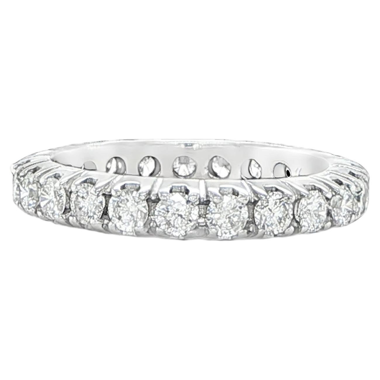 18K Weißgold Diamant Eternity Band