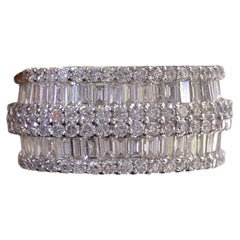18K White Gold Diamond Eternity Ring – 5.80CT Total Diamonds  WB101