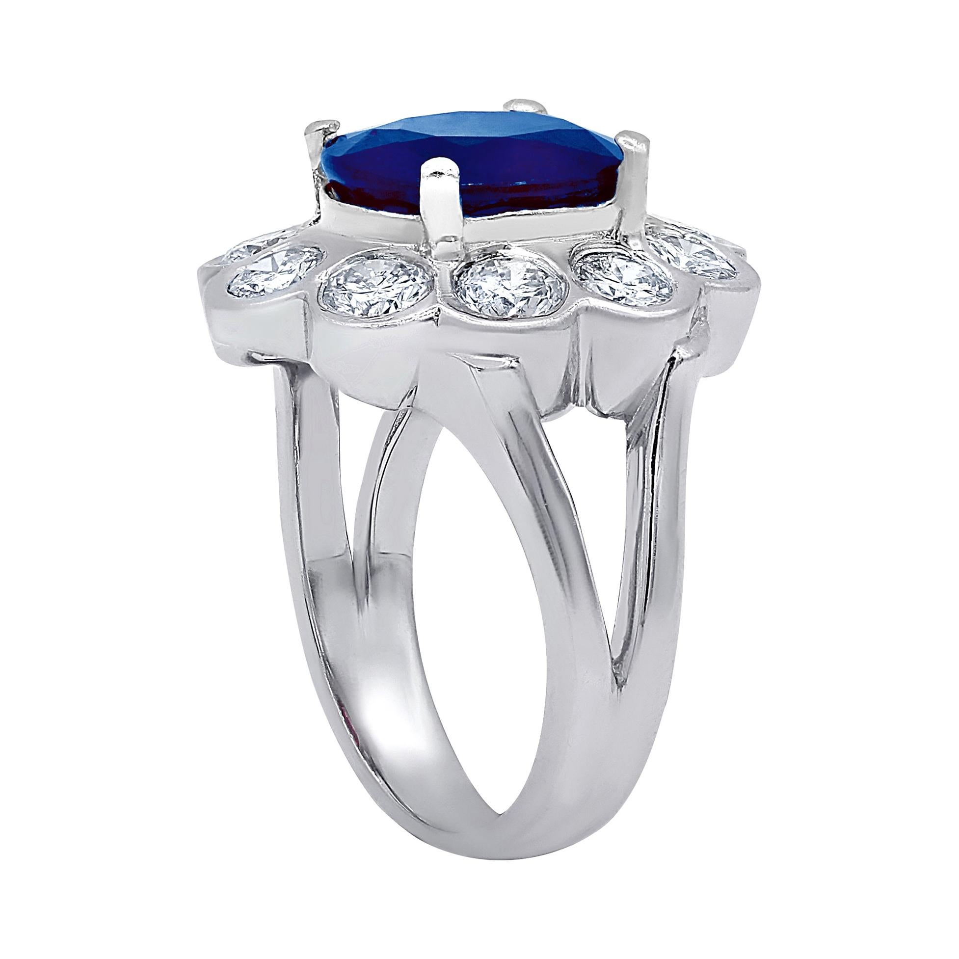 18k white gold diamond fashion flower ring features 6.58 carats of tanzanite and 2.00 carats of round diamonds 
Diana M. is a leading supplier of top-quality fine jewelry for over 35 years.
Diana M is one-stop shop for all your jewelry shopping,