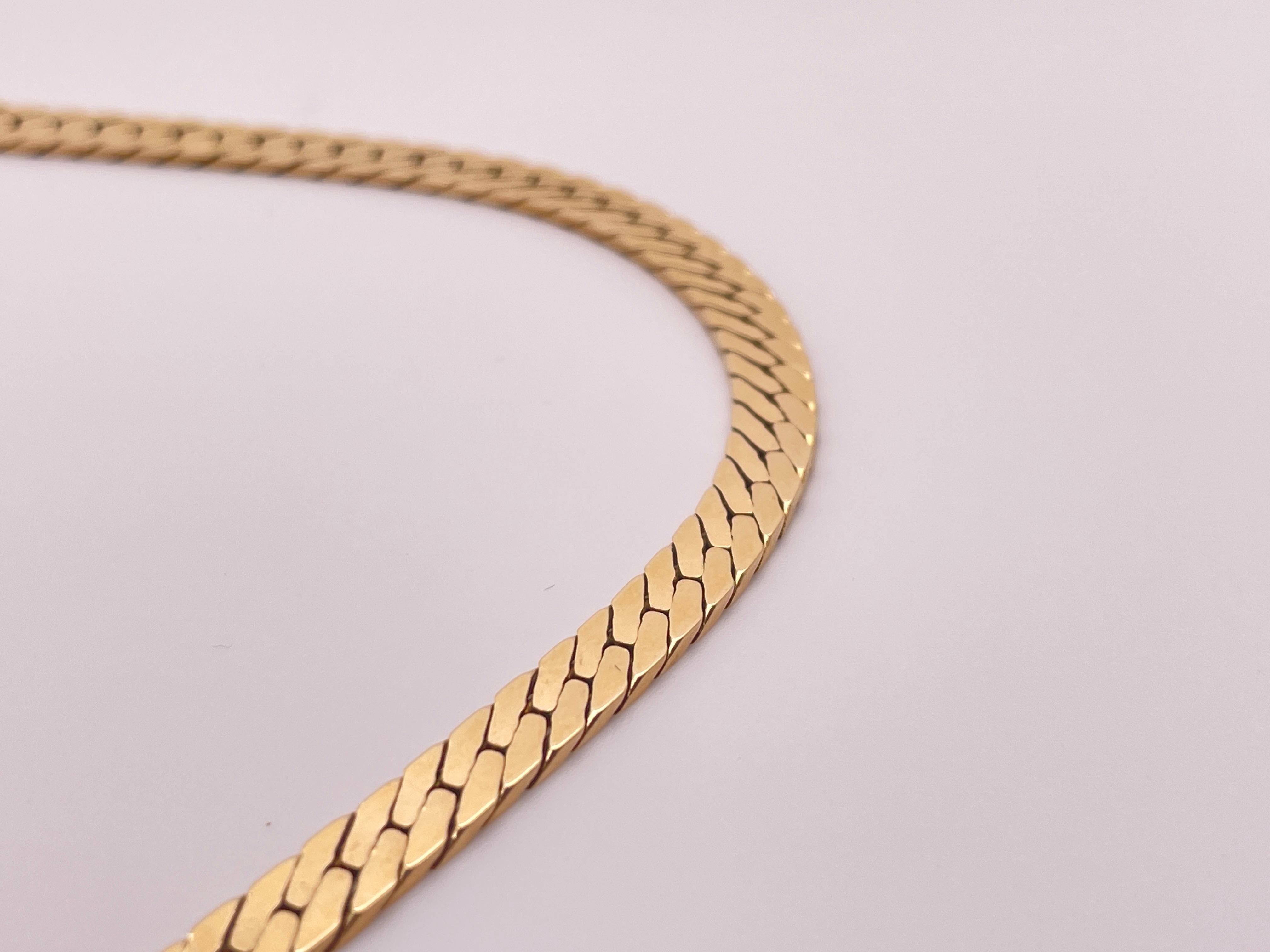 18K White Gold Diamond Floral Lilly Anhänger 14K Yellow Gold Link Chain im Angebot 9