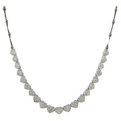 Collar Corazón Diamante Oro Blanco 18K 2.00ct