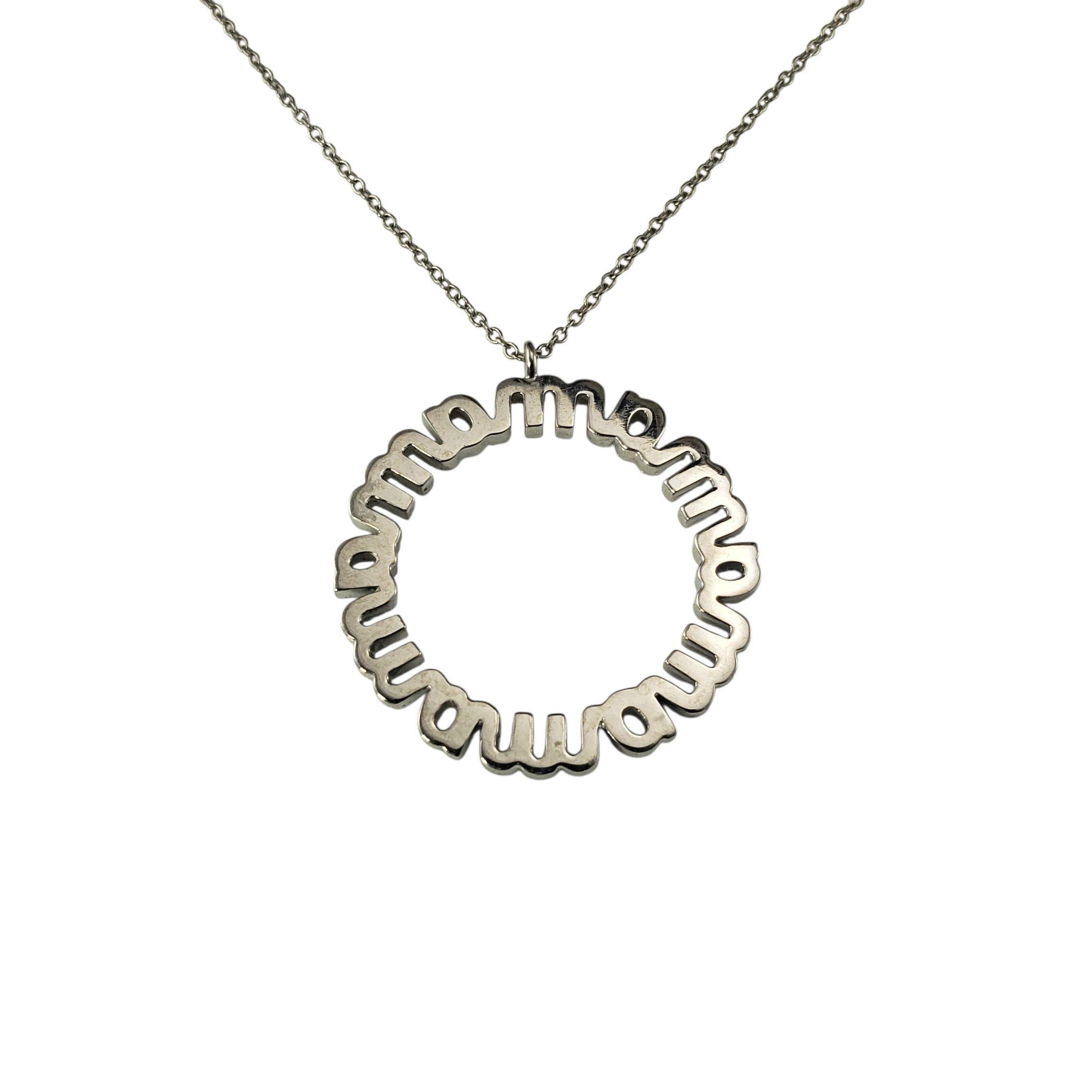 Collier à pendentif circulaire 
