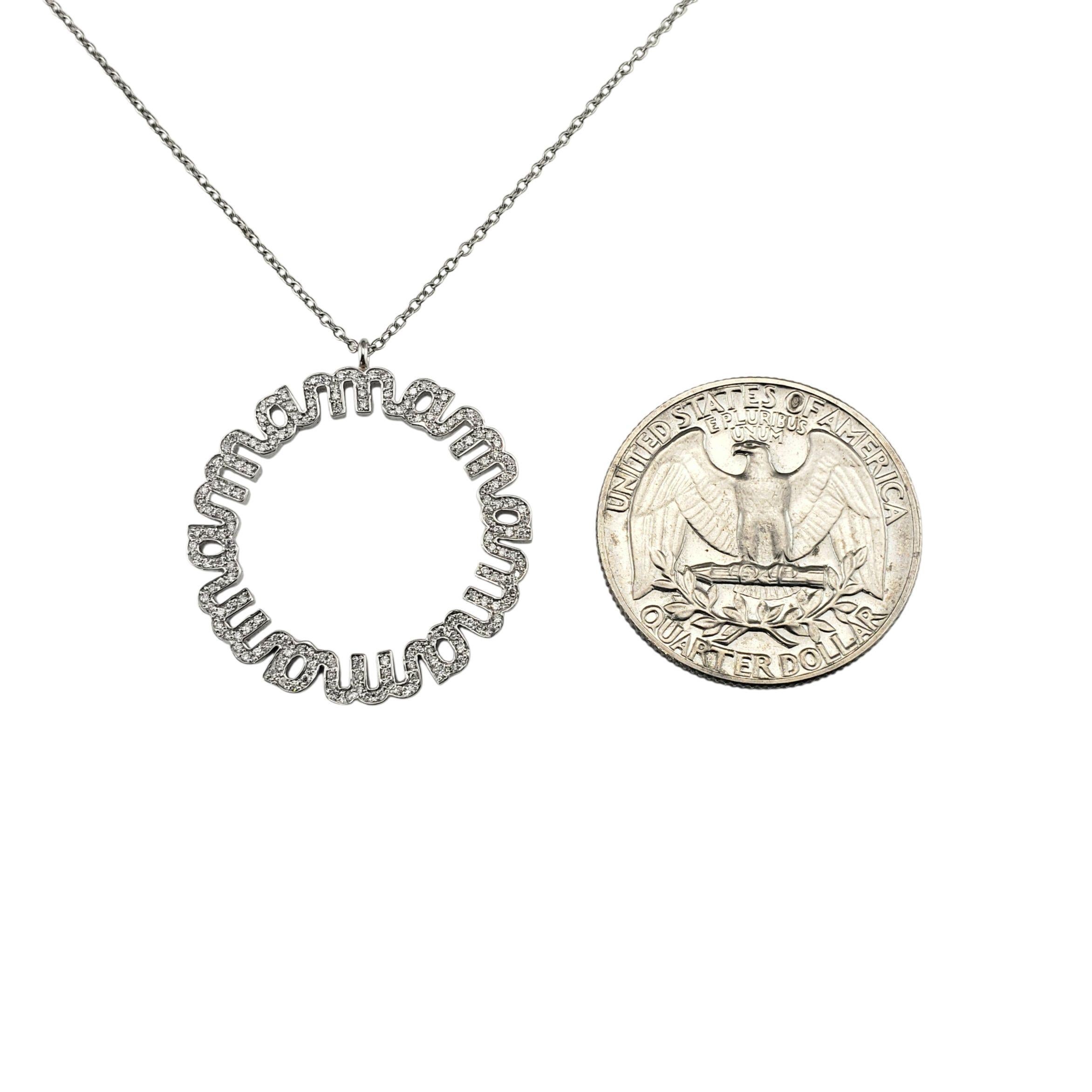 Collier à pendentif circulaire 
