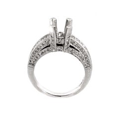 18 Karat White Gold Diamond Mounting Ring LBD-0665862