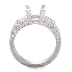 18 Karat White Gold Diamond Mounting Ring MFC04-073013