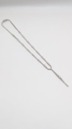 18K White Gold Diamond Necklace – 3.83ct Natural Diamonds G-H VS2