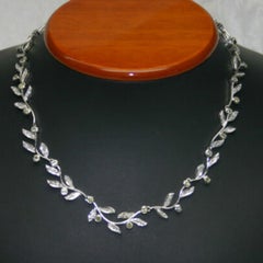 Collana di diamanti in oro bianco 18K 6,50ct