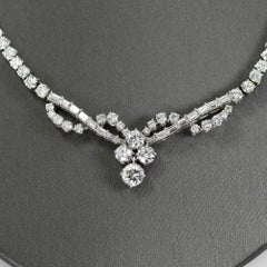 18K White Gold Diamond Necklace, 8.81tdw, 22g