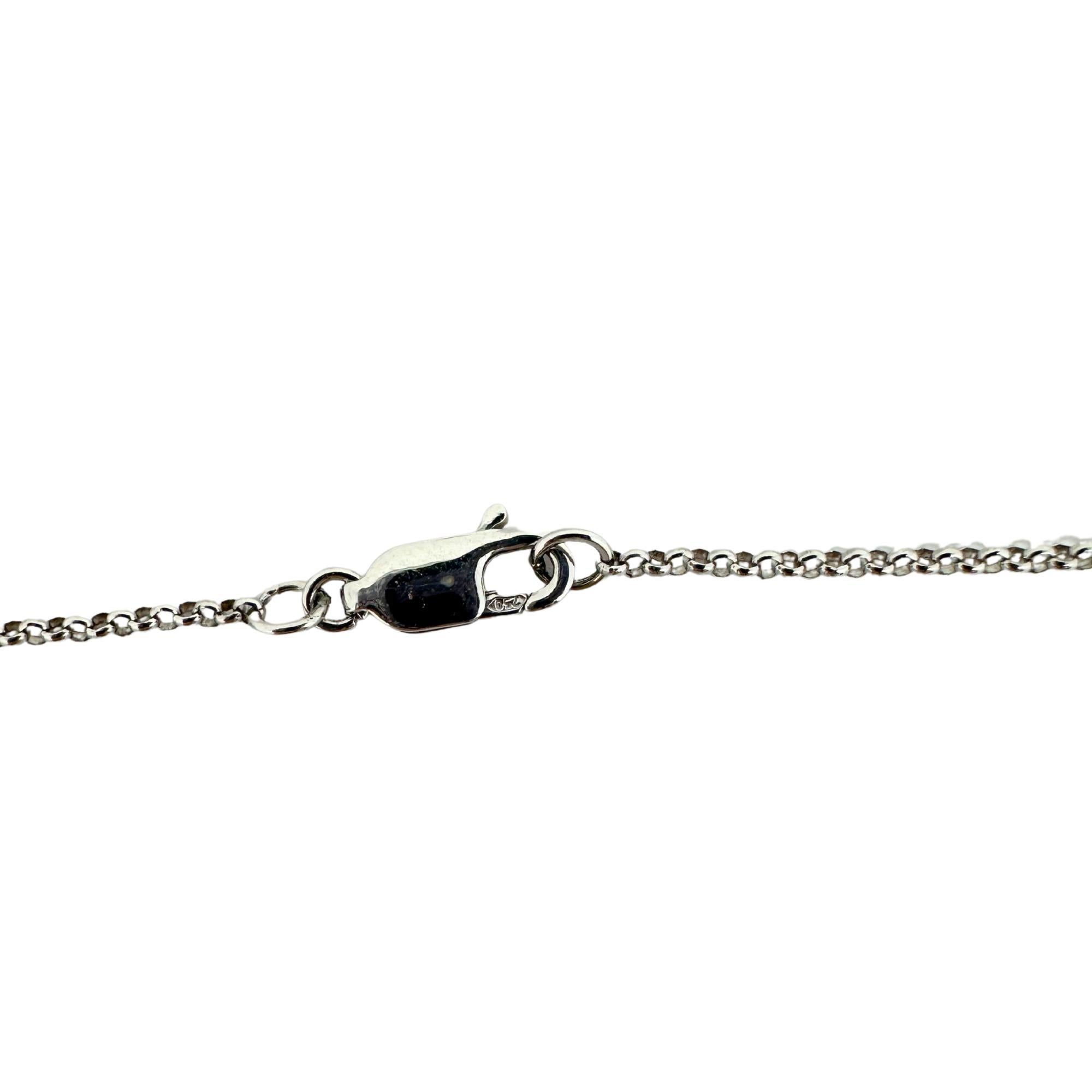 De las mujeres Collar de diamantes de oro blanco de 18 quilates en venta