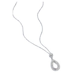 18K White Gold Diamond Necklace