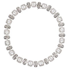 18K White Gold Diamond Necklace