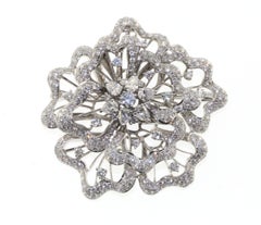 18K White Gold Diamond Pendant DP-01809A