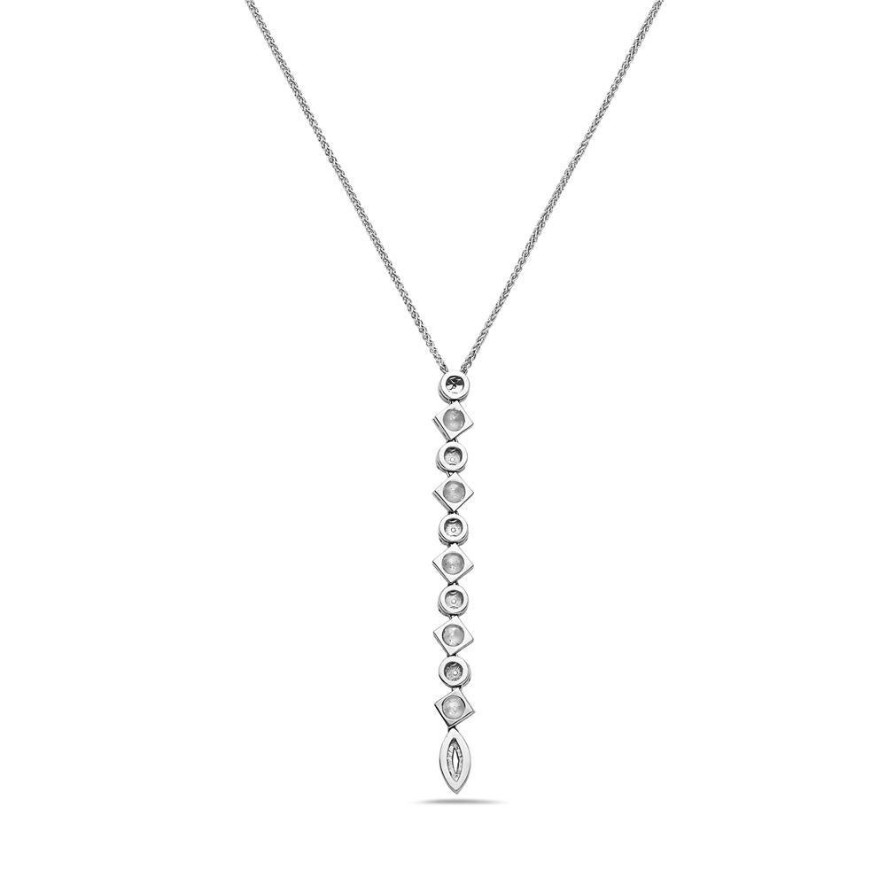 Moderne Pendentif en or blanc 18 carats avec diamants en vente
