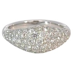 18K Weißgold & Diamant Pinky Ring