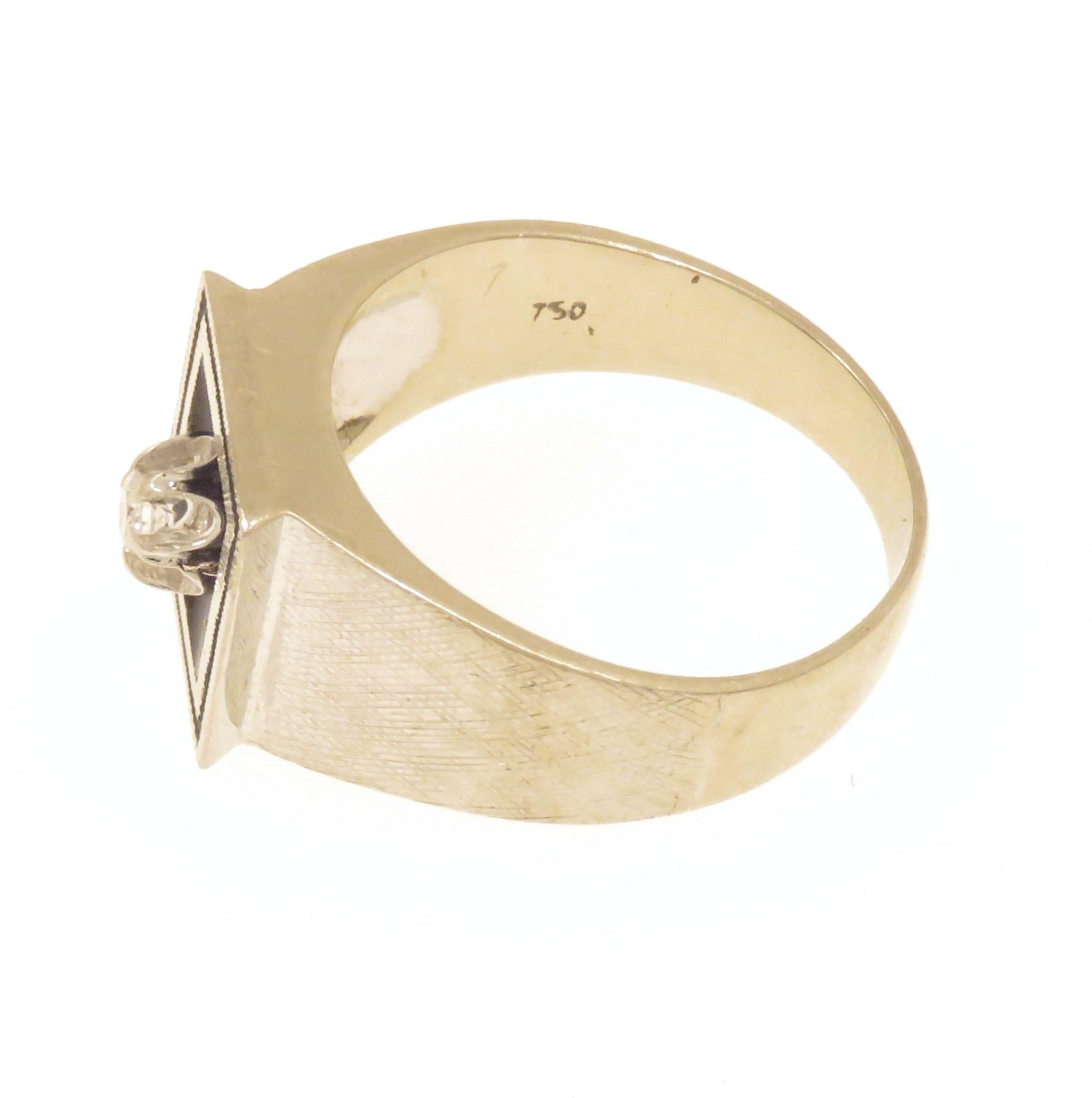 18k White Gold Diamond Ring For Sale 4
