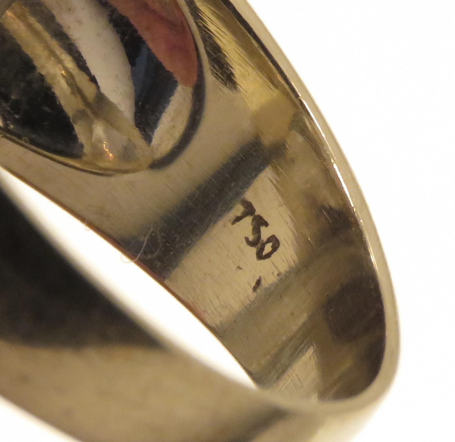 18k White Gold Diamond Ring For Sale 6
