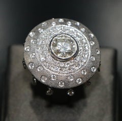 18K Weißgold Diamantring