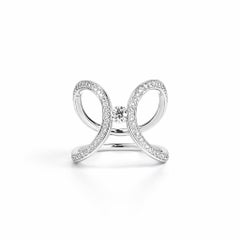 18K White Gold & Diamond Ring