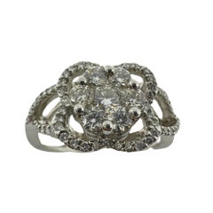 18K Weißgold Diamantring