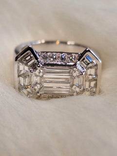 18K Weißgold Diamantring