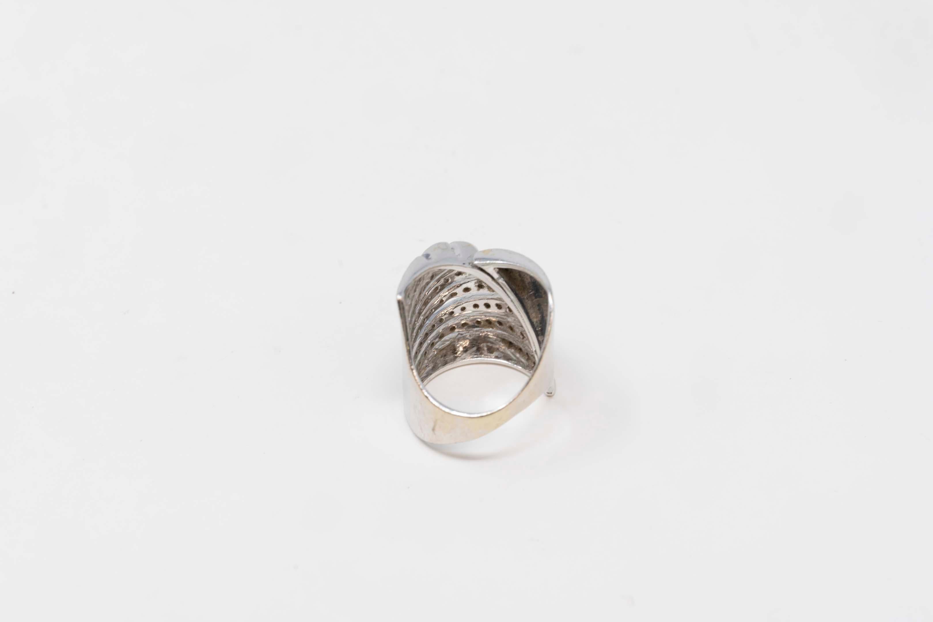 Brilliant Cut 18k White Gold Diamond Ring