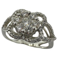 18K White Gold Diamond Ring
