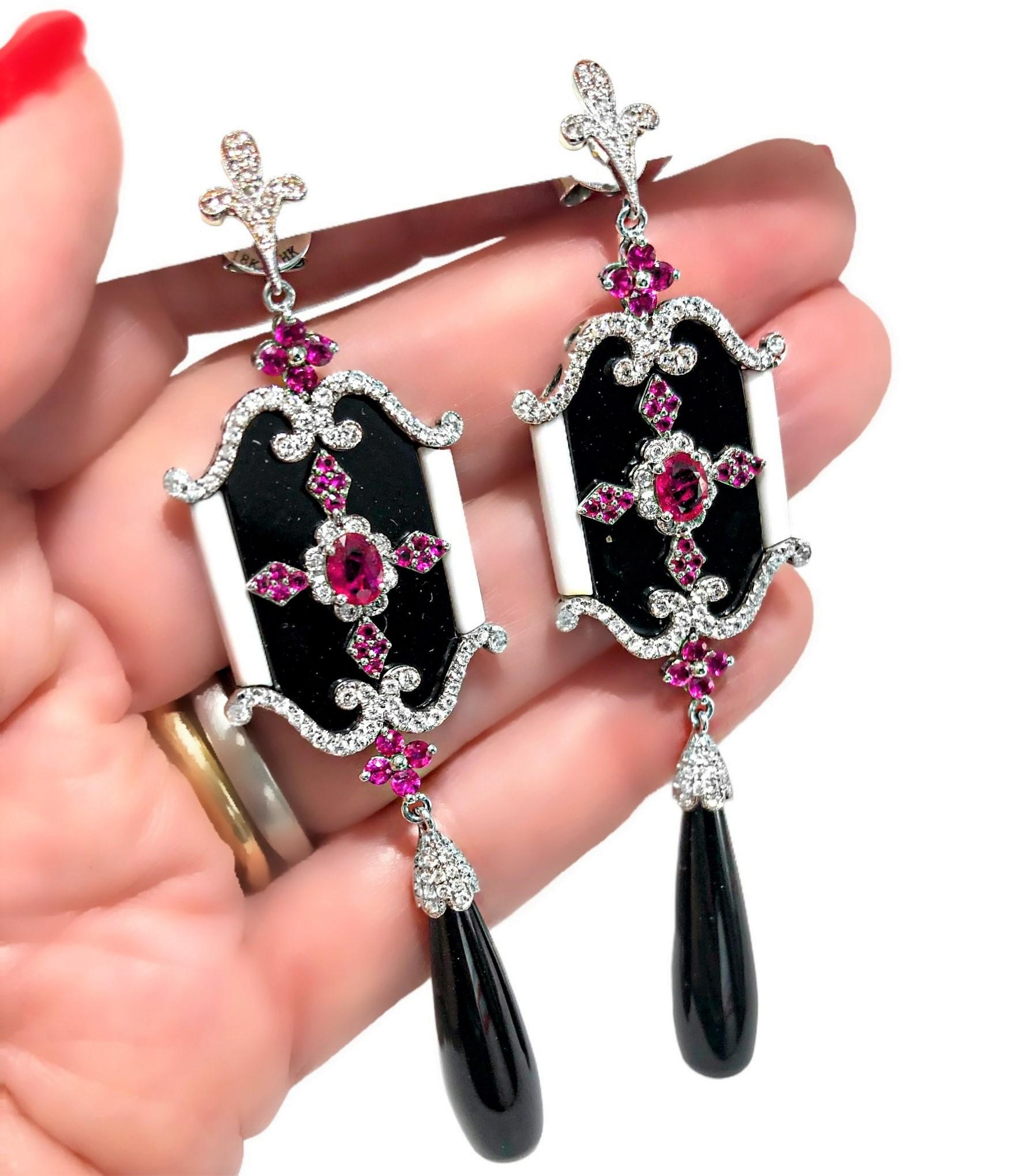 victorian ruby earrings