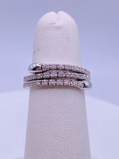 .65 Carat Diamond White Gold Flex Ring