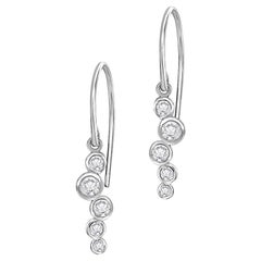 Pendientes de gota de diamante