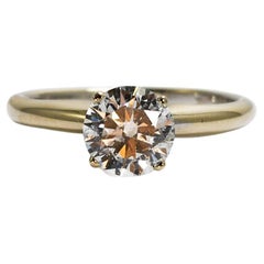 18K White Gold Diamond Solitaire Engagement Ring 1.00ct, F-G, I1-I2