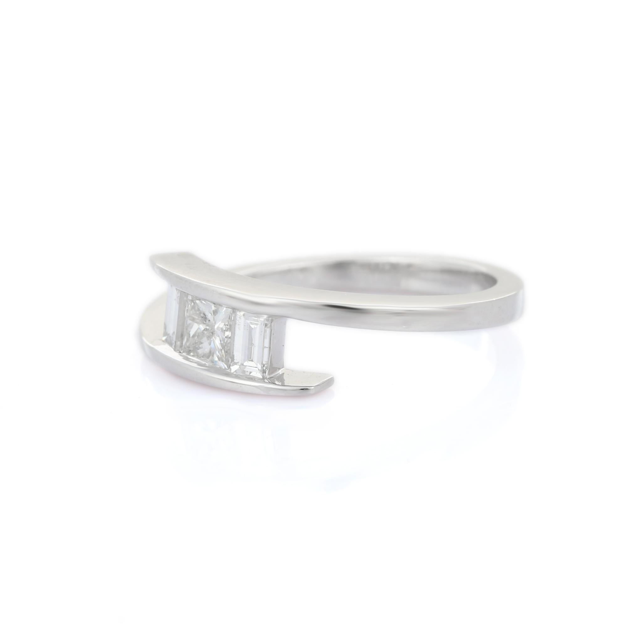 For Sale:  18K White Gold Everyday Diamond Ring  3