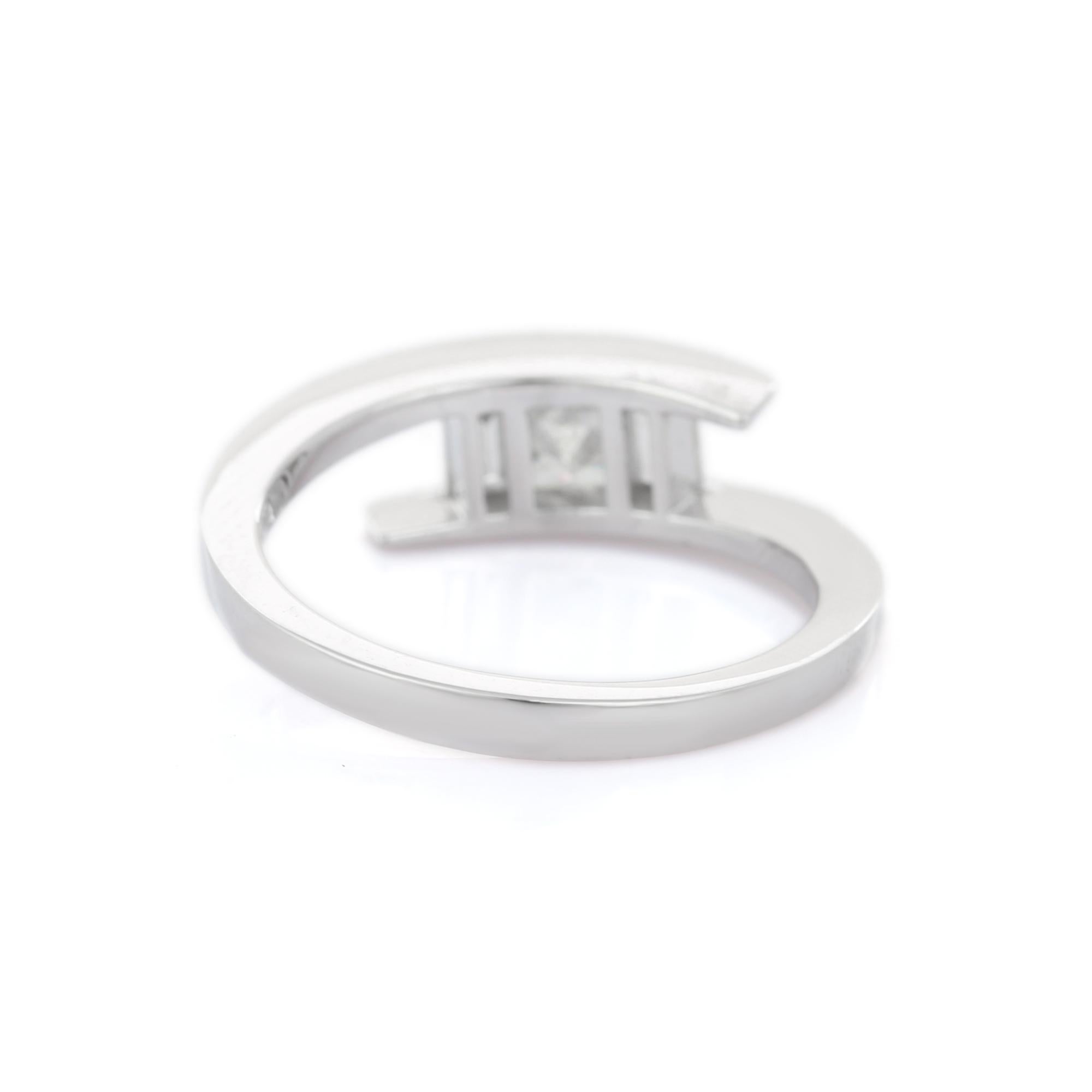 For Sale:  18K White Gold Everyday Diamond Ring  5