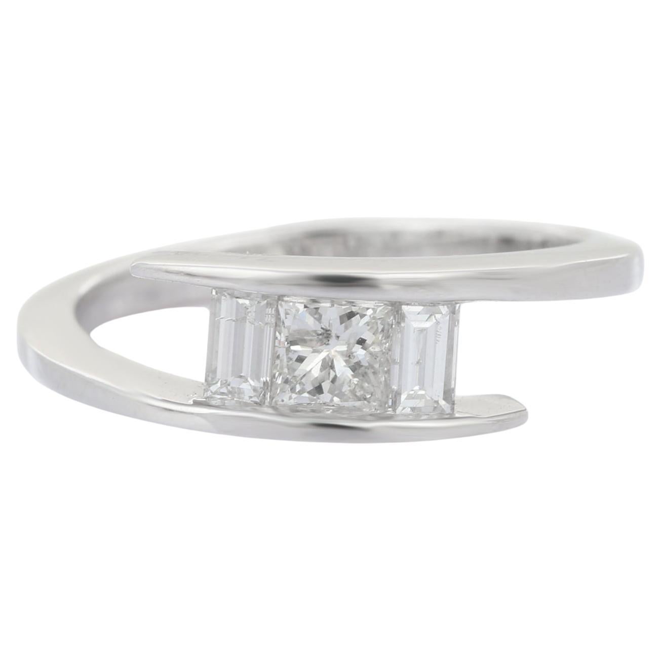 For Sale:  18K White Gold Everyday Diamond Ring