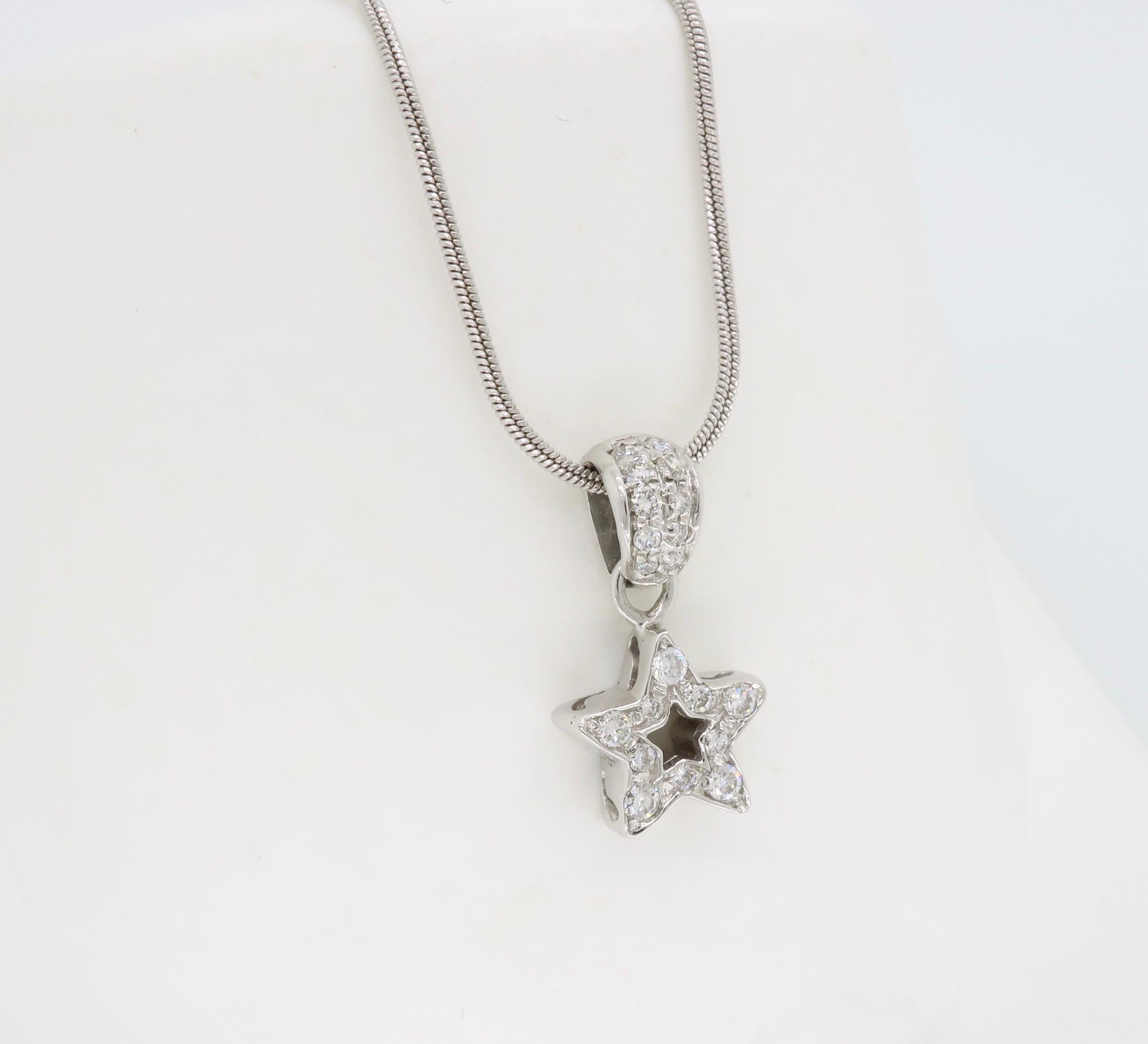 diamond pendant necklace white gold