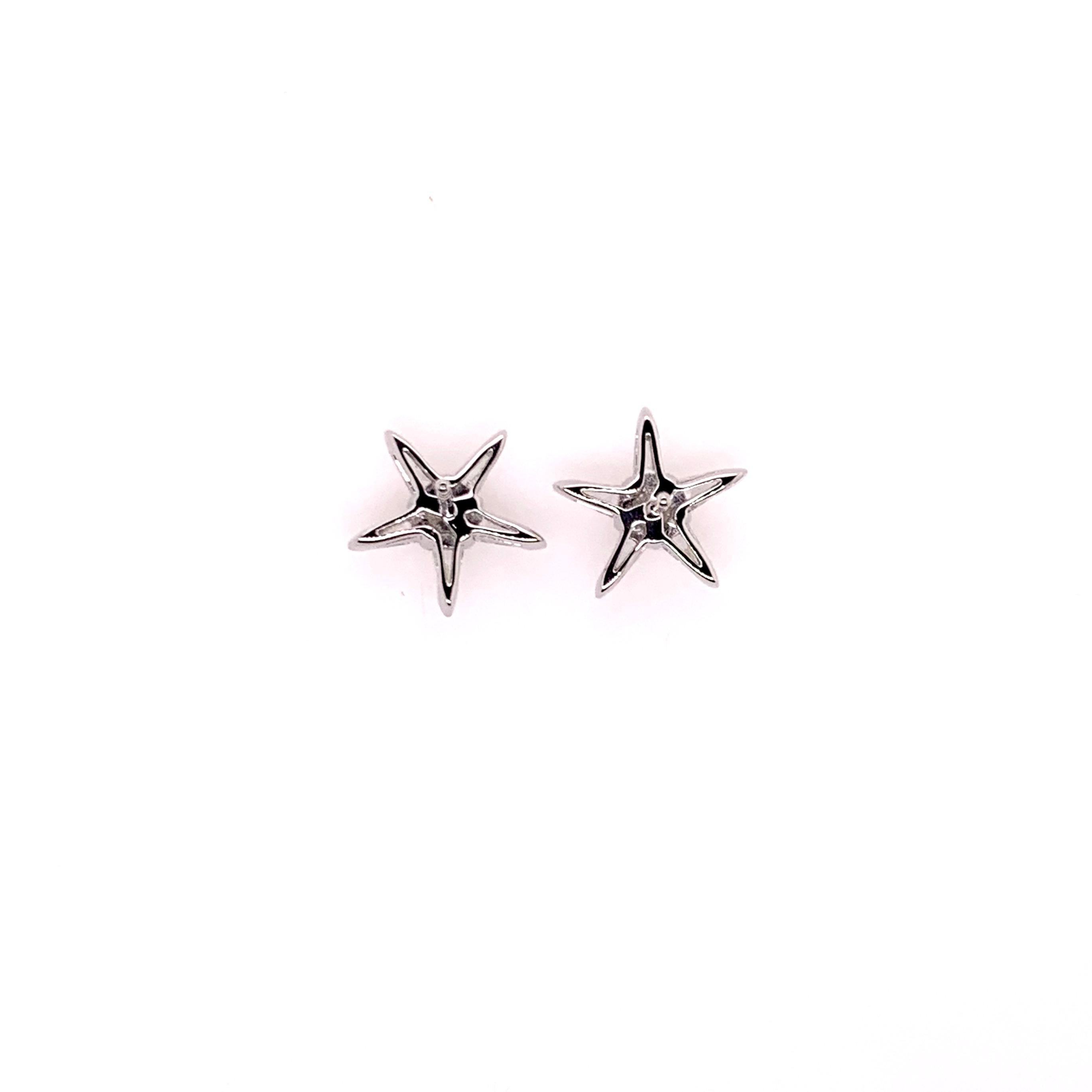 diamond star stud earrings