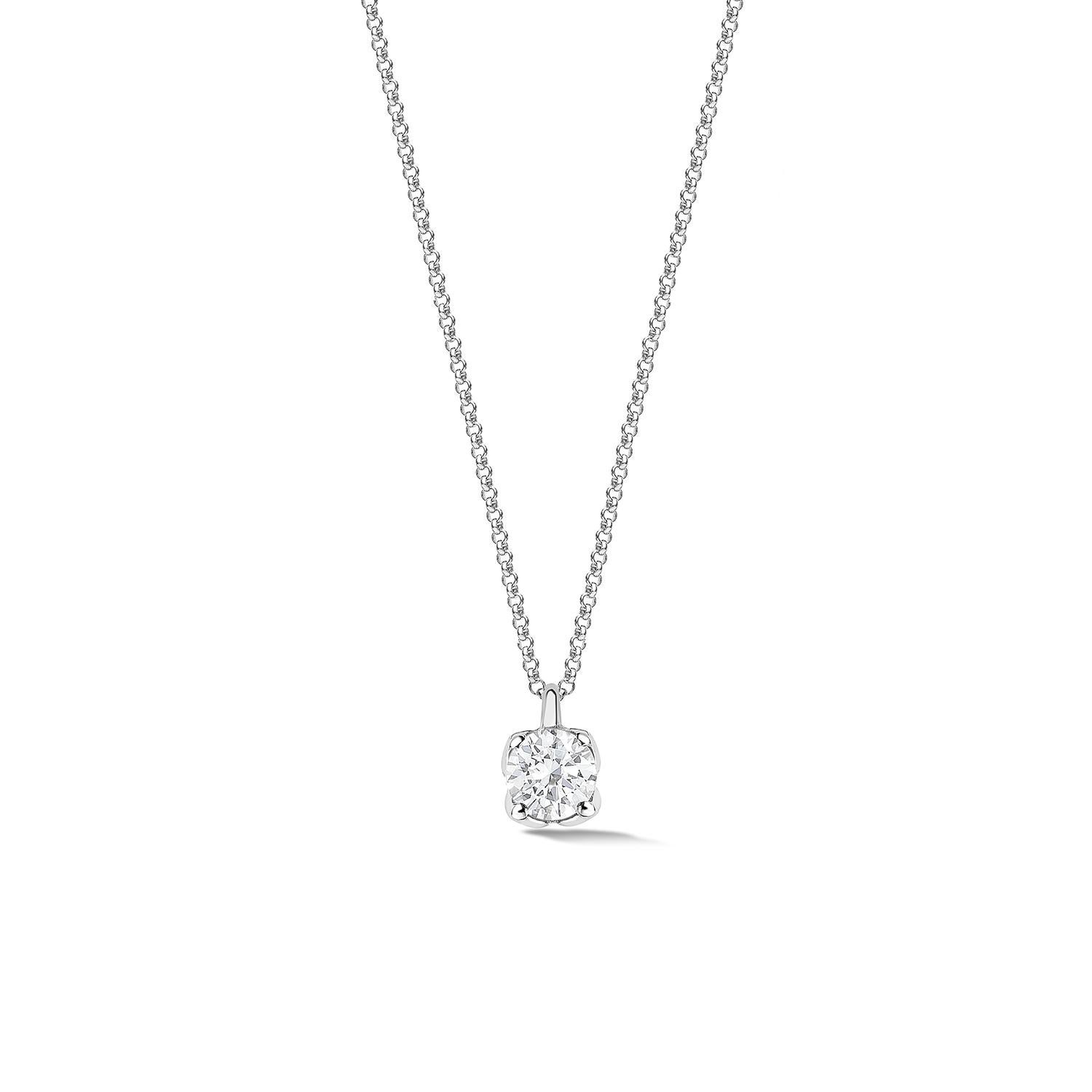 Donna Ciondolo Stargazer con diamante in oro bianco 18k - 0,50ct in vendita