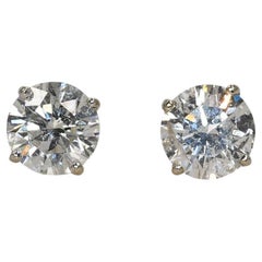 Orecchini con diamanti in oro bianco 18K 1,45ct