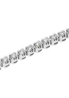 18K White Gold Diamond Tennis Bracelet, 0.82ct